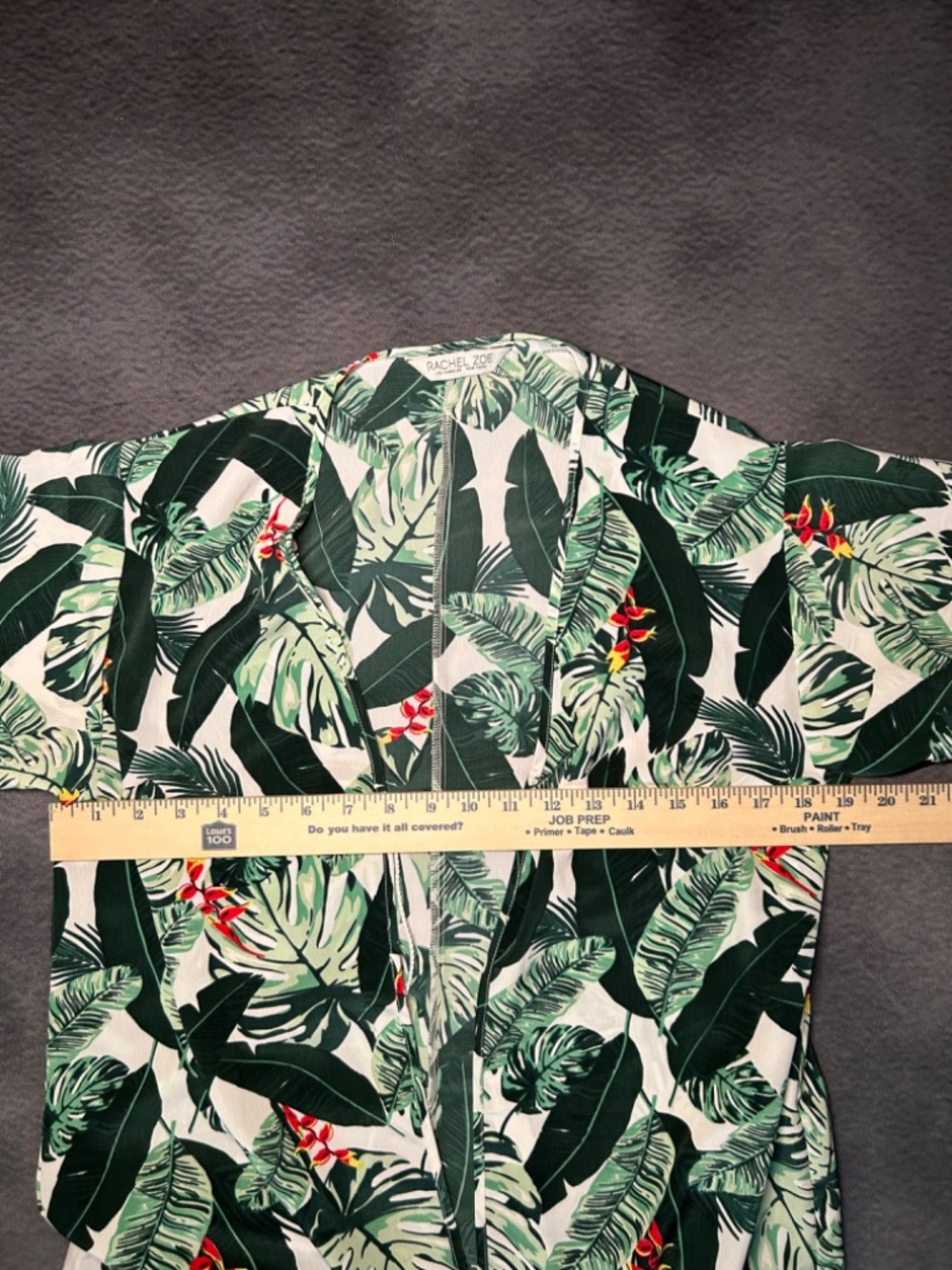 Rachel Zoe Tropical Palm Tree Print Swimsuit Coverup- ONE SIZE - Picture 4 of 5